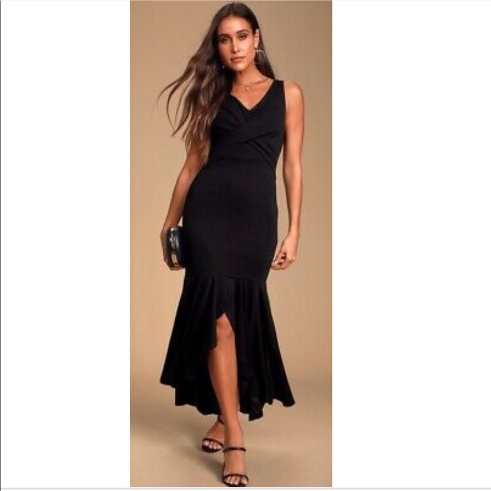 Lulu’s Noreen Sleeveless High-low Maxi Dress NWOT